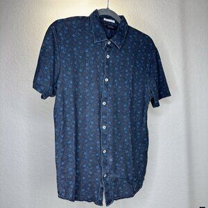 Men's Short Sleeve Casual Button-Up Shirt